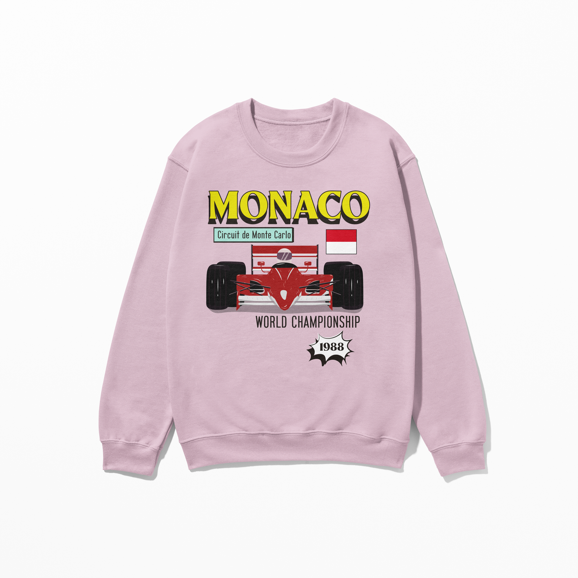 1988 Monte Carlo Circuit de Monaco Sweatshirt Formula Sweatshirt F1 Gift Monaco Winner Sweatshirt Unisex Crewneck Sweatshirt