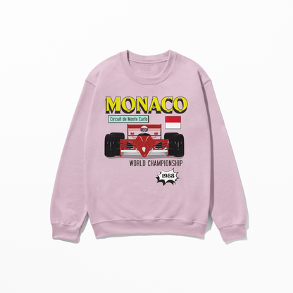 1988 Monte Carlo Circuit de Monaco Sweatshirt Formula Sweatshirt F1 Gift Monaco Winner Sweatshirt Unisex Crewneck Sweatshirt