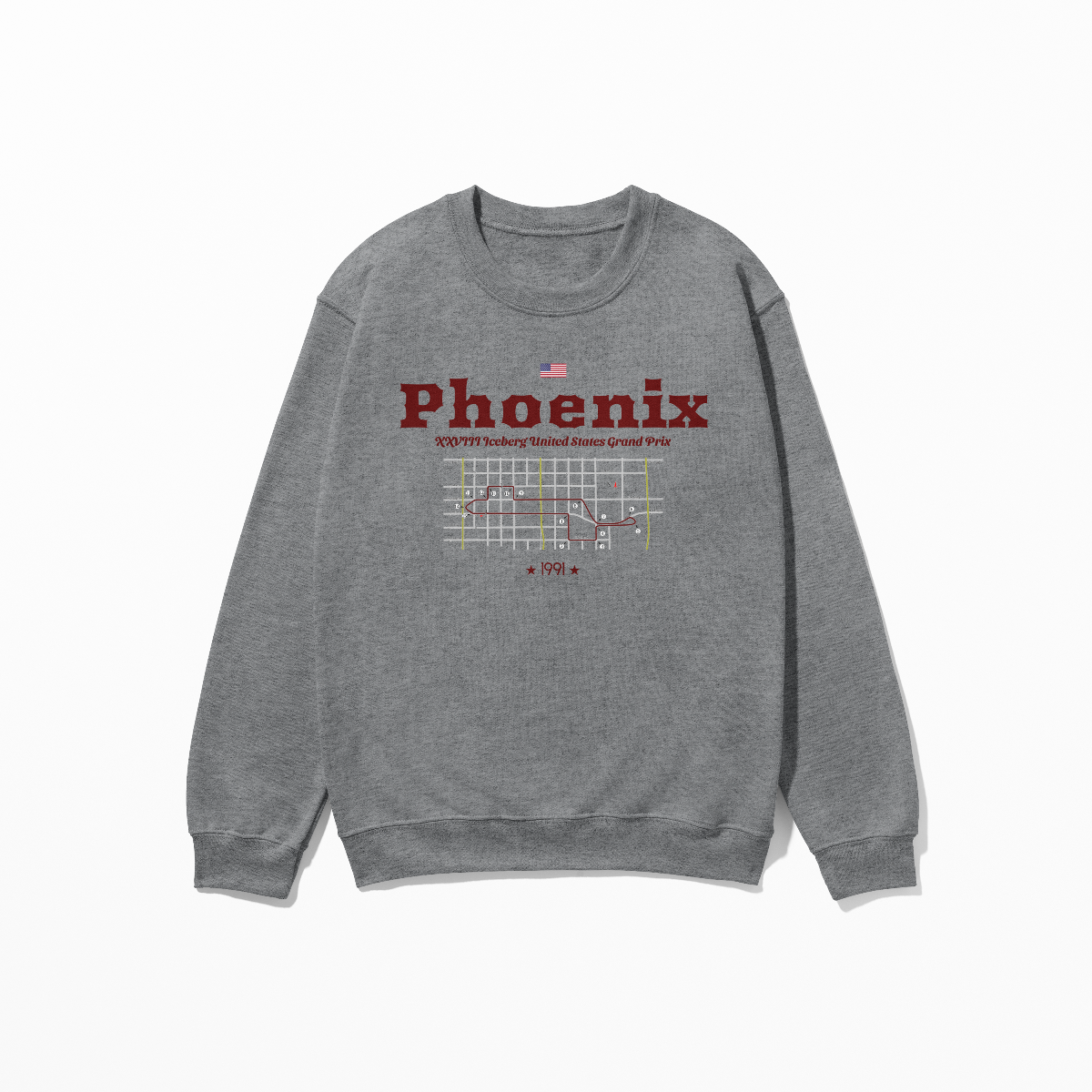 1991 Phoenix F1 Sweatshirt Formula Racing Iceberg Circuit Sweater Arizona Race Shirt Crewneck Concept Style Inspired F1 Sweatshirt