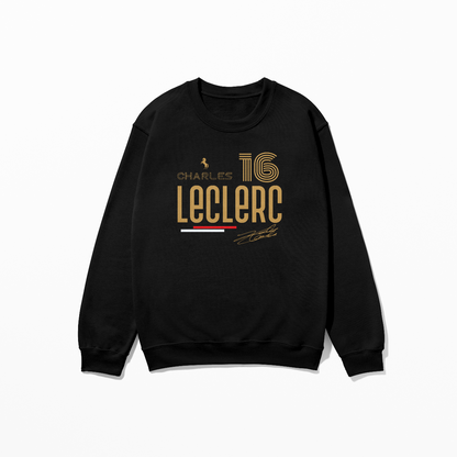 Leclerc Sweatshirt Formula Racing Sweatshirt F1 Gift Formula Race Driver Retro Unisex Crewneck Sweatshirt for Men Women