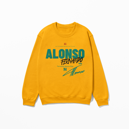 Alonso 14 Sweatshirt F1 Driver Concept Design Sweater Formula Race Fan Gift F1 Tee Unisex Crewneck Streetwear Style Sweatshirt