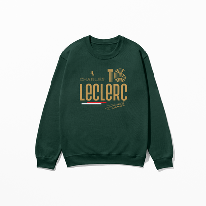 Leclerc Sweatshirt Formula Racing Sweatshirt F1 Gift Formula Race Driver Retro Unisex Crewneck Sweatshirt for Men Women