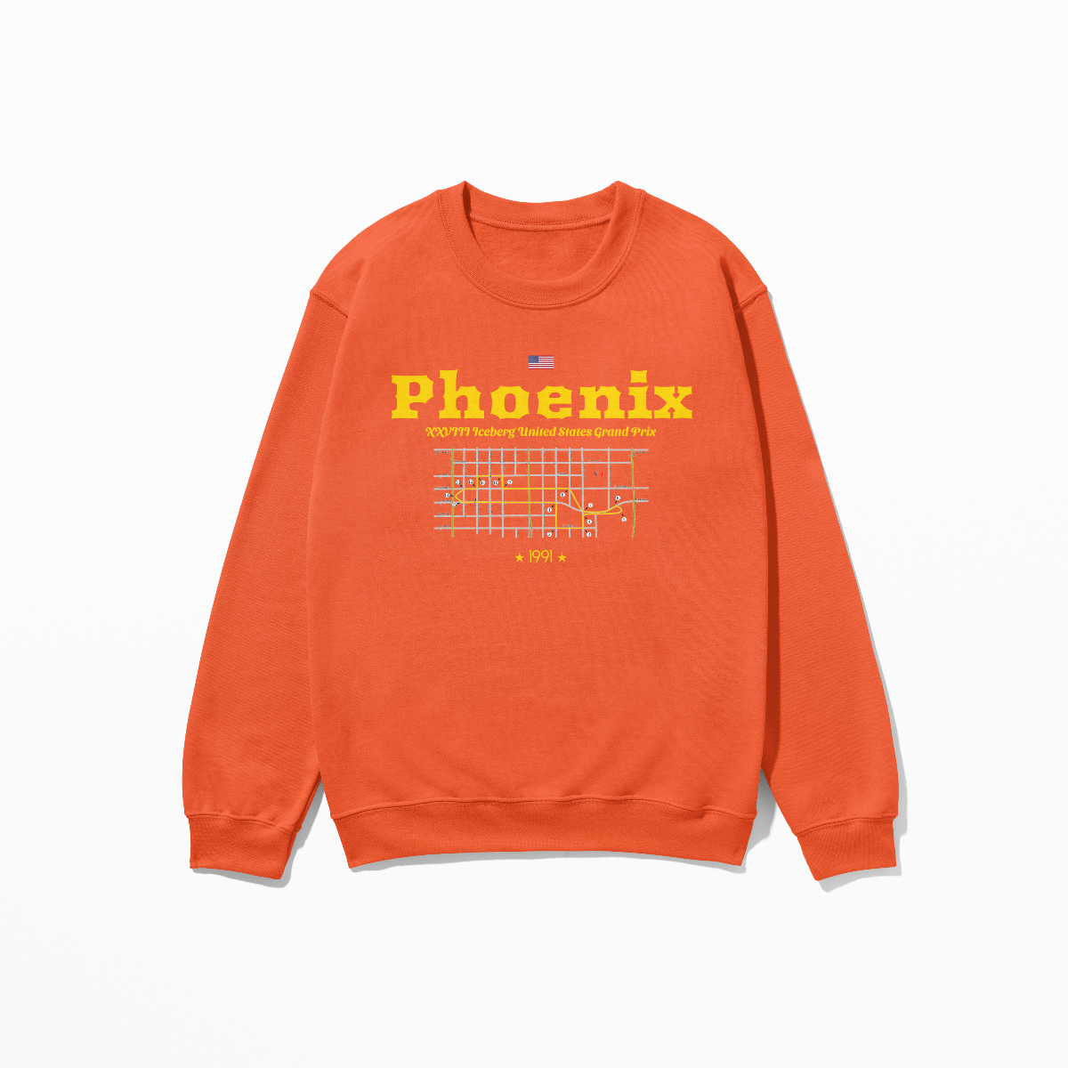 1991 Phoenix F1 Sweatshirt Formula Racing Iceberg Circuit Sweater Arizona Race Shirt Crewneck Concept Style Inspired F1 Sweatshirt