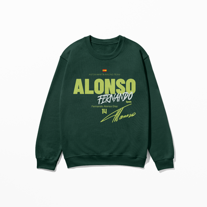 Alonso 14 Sweatshirt F1 Driver Concept Design Sweater Formula Race Fan Gift F1 Tee Unisex Crewneck Streetwear Style Sweatshirt