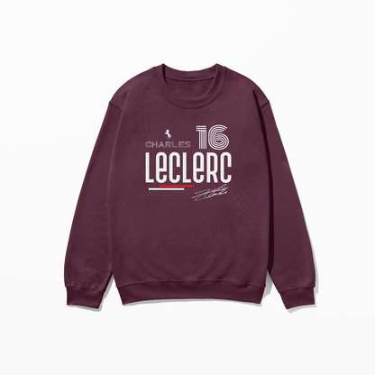 Leclerc Sweatshirt Formula Racing Sweatshirt F1 Gift Formula Race Driver Retro Unisex Crewneck Sweatshirt for Men Women