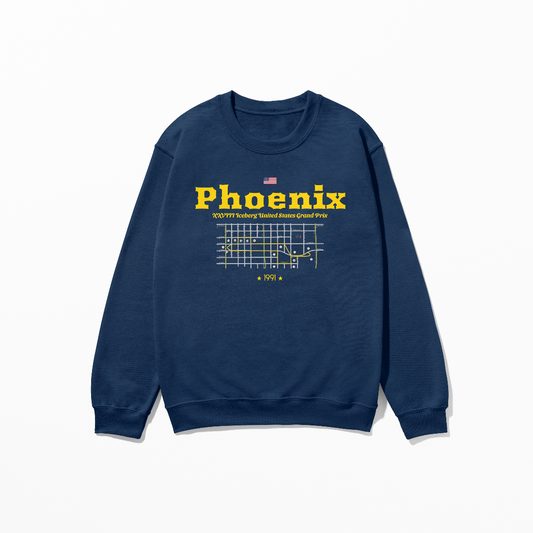 1991 Phoenix F1 Sweatshirt Formula Racing Iceberg Circuit Sweater Arizona Race Shirt Crewneck Concept Style Inspired F1 Sweatshirt