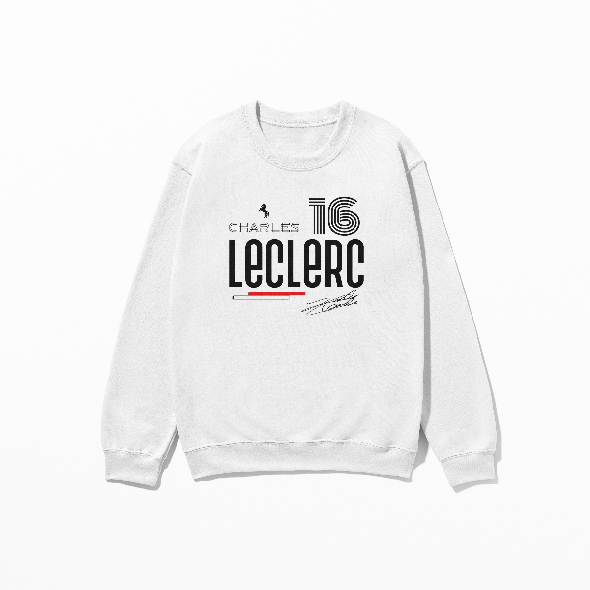 Leclerc Sweatshirt Formula Racing Sweatshirt F1 Gift Formula Race Driver Retro Unisex Crewneck Sweatshirt for Men Women