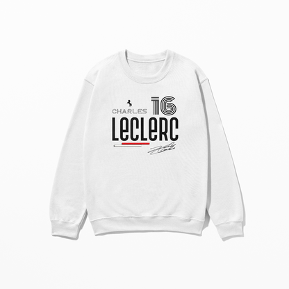 Leclerc Sweatshirt Formula Racing Sweatshirt F1 Gift Formula Race Driver Retro Unisex Crewneck Sweatshirt for Men Women