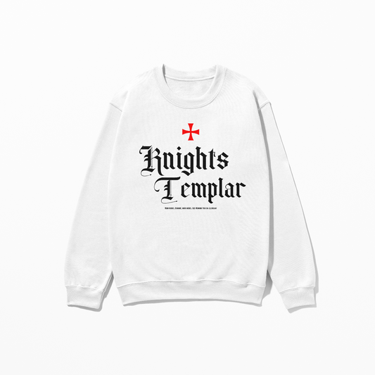 Templar Knight Sweatshirt Warrior Shirt  Crusader Deus Vult Sweatshirt Templar Cross Sweater Assasins Creed Unisex Crewneck Sweatshirt