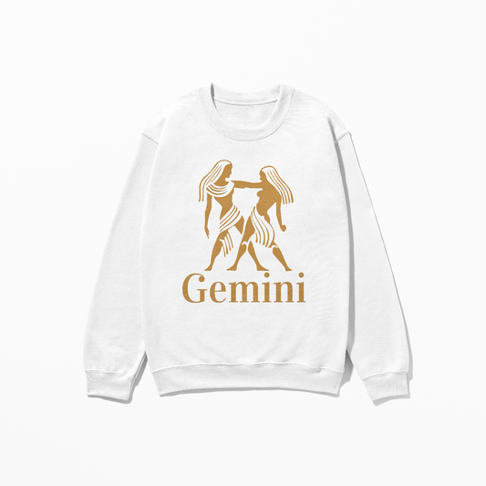 Gemini Sweatshirt Zodiac Sign Shirt Astrological Sweater Gemini Energy Gift Horoscope Unisex Crewneck Sweatshirt for Men & Women