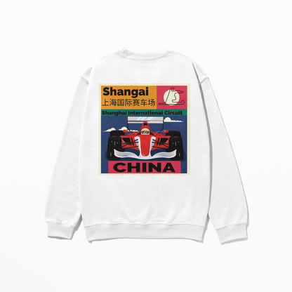 Shanghai Circuit Sweatshirt Chinese F1 Race Formula Racing Sweatshirt F1 Fan Gift Unisex Crewneck Sweatshirt