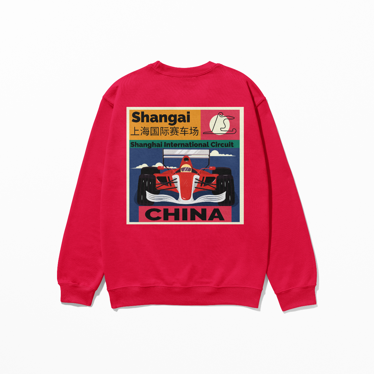 Shanghai Circuit Sweatshirt Chinese F1 Race Formula Racing Sweatshirt F1 Fan Gift Unisex Crewneck Sweatshirt