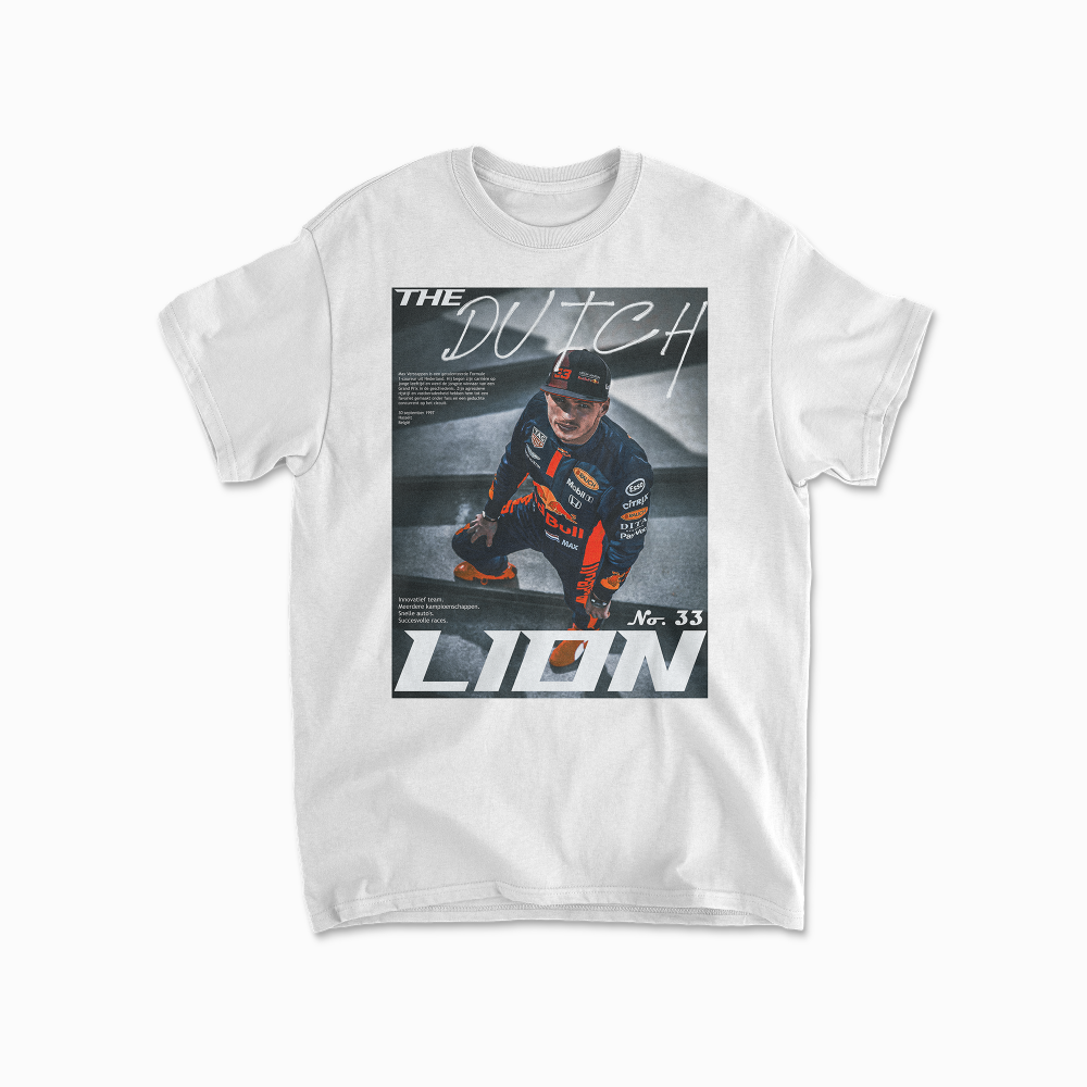 Max Verstappen The Dutch Lion Redbull F1 T-Shirt