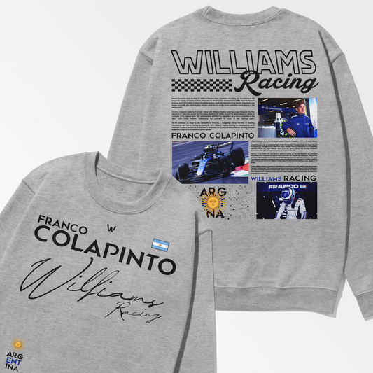 Franco Colapinto Inspired Swearshirt | Williams Racing Formula 1 Shirt | F1 Gift