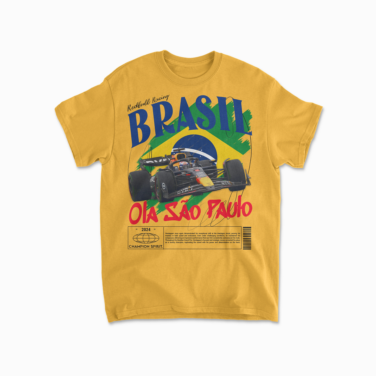 Verstappen Inspired Formula 1 T-Shirt | Brazil Grand Prix Tee | F1 Gift