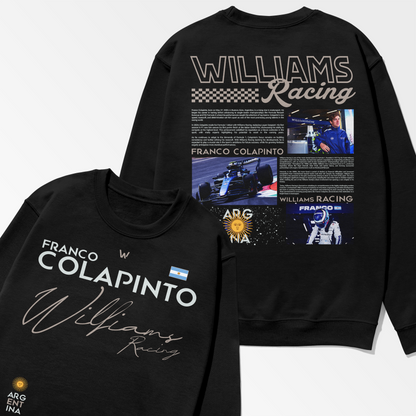 Franco Colapinto Inspired Swearshirt | Williams Racing Formula 1 Shirt | F1 Gift