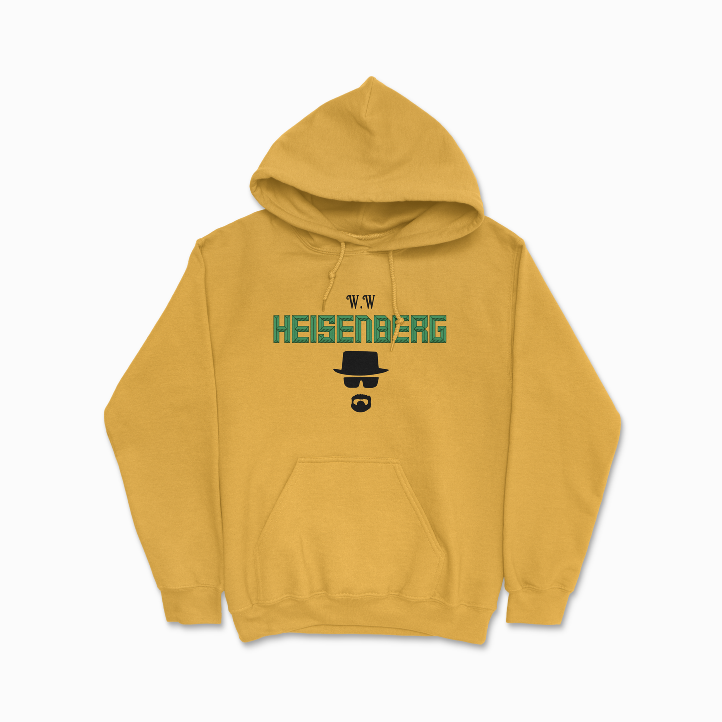 Yellow Walter Heisenberg White Hoodie Hooded Sweatshirt TV Show Fan Gift Unisex Heavy Blend Hooded Sweatshirt for Men & Women