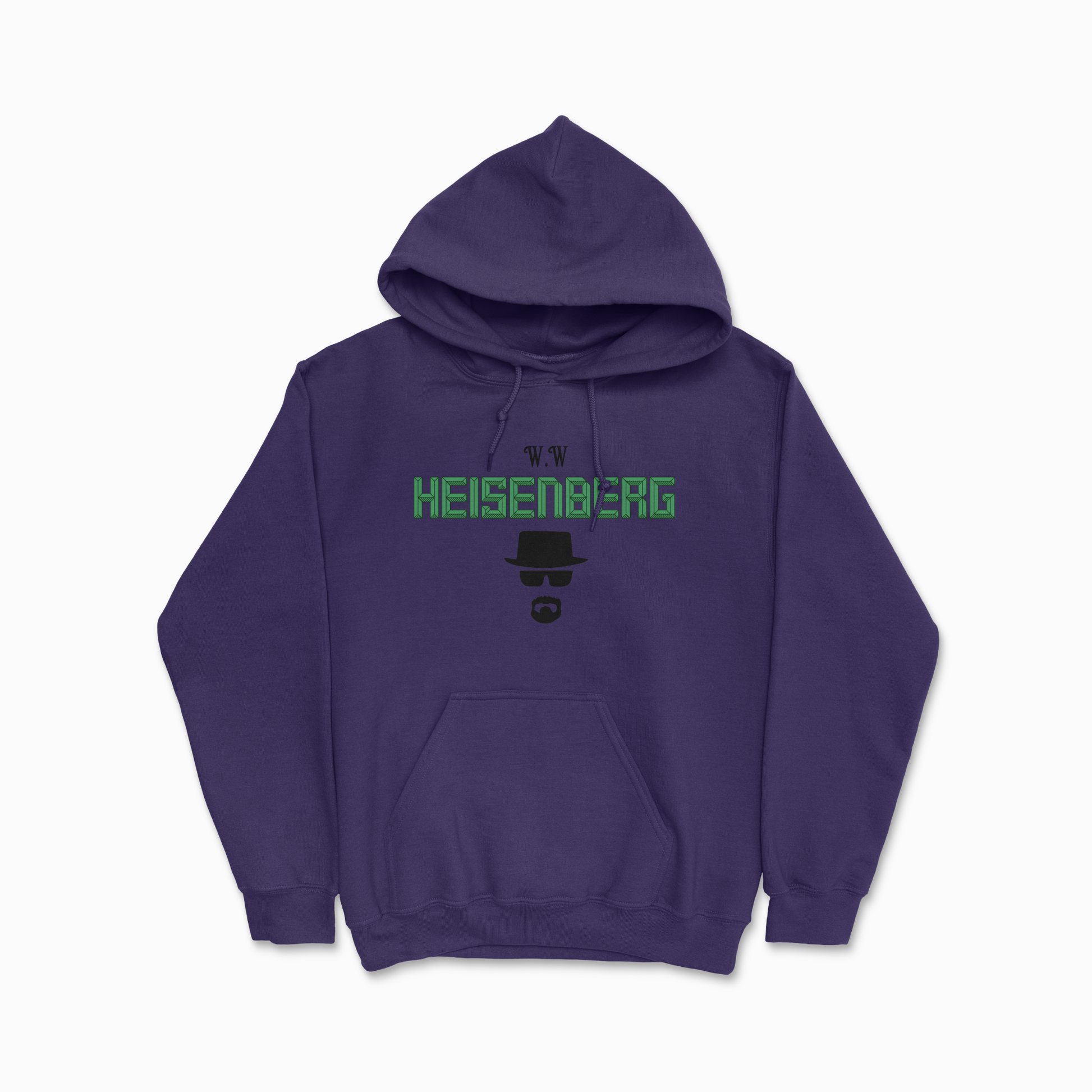 Purple Walter Heisenberg White Hoodie Hooded Sweatshirt TV Show Fan Gift Unisex Heavy Blend Hooded Sweatshirt for Men & Women