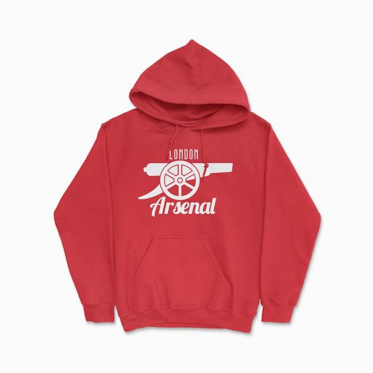 Red Arsenal London Hoodie Gunners Football Shirt Gooners Tee English League Soccer Hoodie