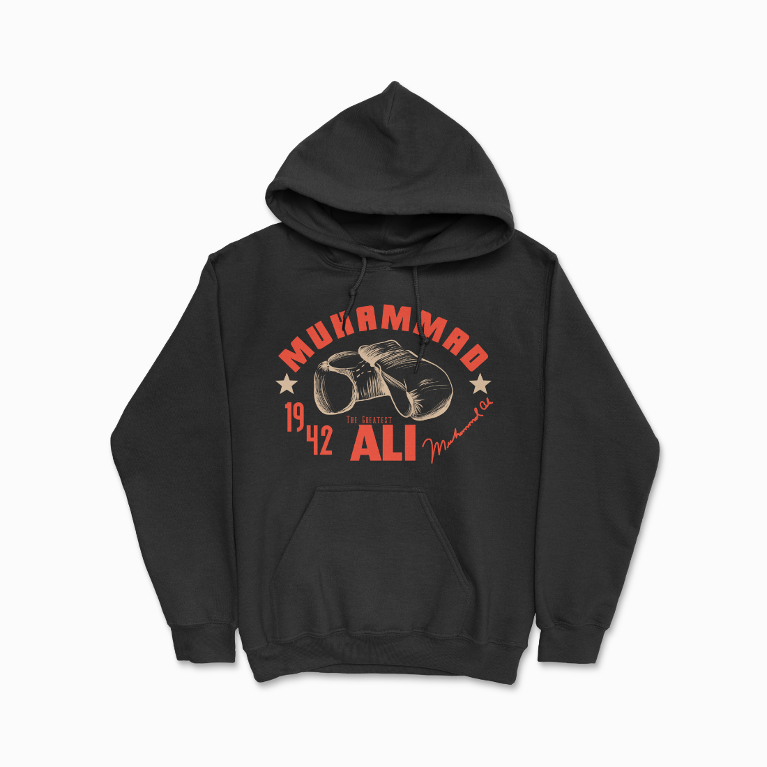 Black Boxer Ali Hoodie Hang Em Up Sweater The Greatest Boxing Legend Hoodie Retro Louisville Lip Hooded Sweater Boxer / Fighter / Sport Gift