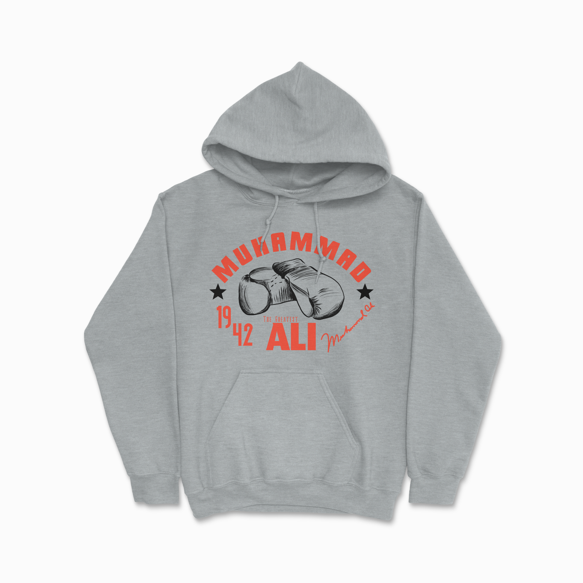 Gray Boxer Ali Hoodie Hang Em Up Sweater The Greatest Boxing Legend Hoodie Retro Louisville Lip Hooded Sweater Boxer / Fighter / Sport Gift