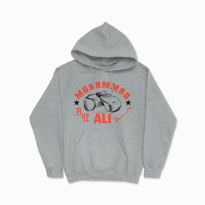 Gray Boxer Ali Hoodie Hang Em Up Sweater The Greatest Boxing Legend Hoodie Retro Louisville Lip Hooded Sweater Boxer / Fighter / Sport Gift