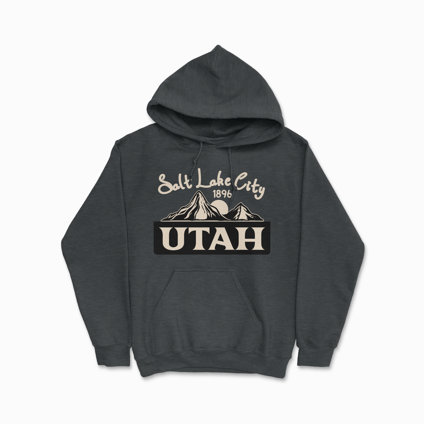 Dark Heather Utah Salt Lake City Hoodie College Sweatshirt University Shirt Utah State Gift National Park Hoodie Unisex Hooded Sweatshirt for Men Women