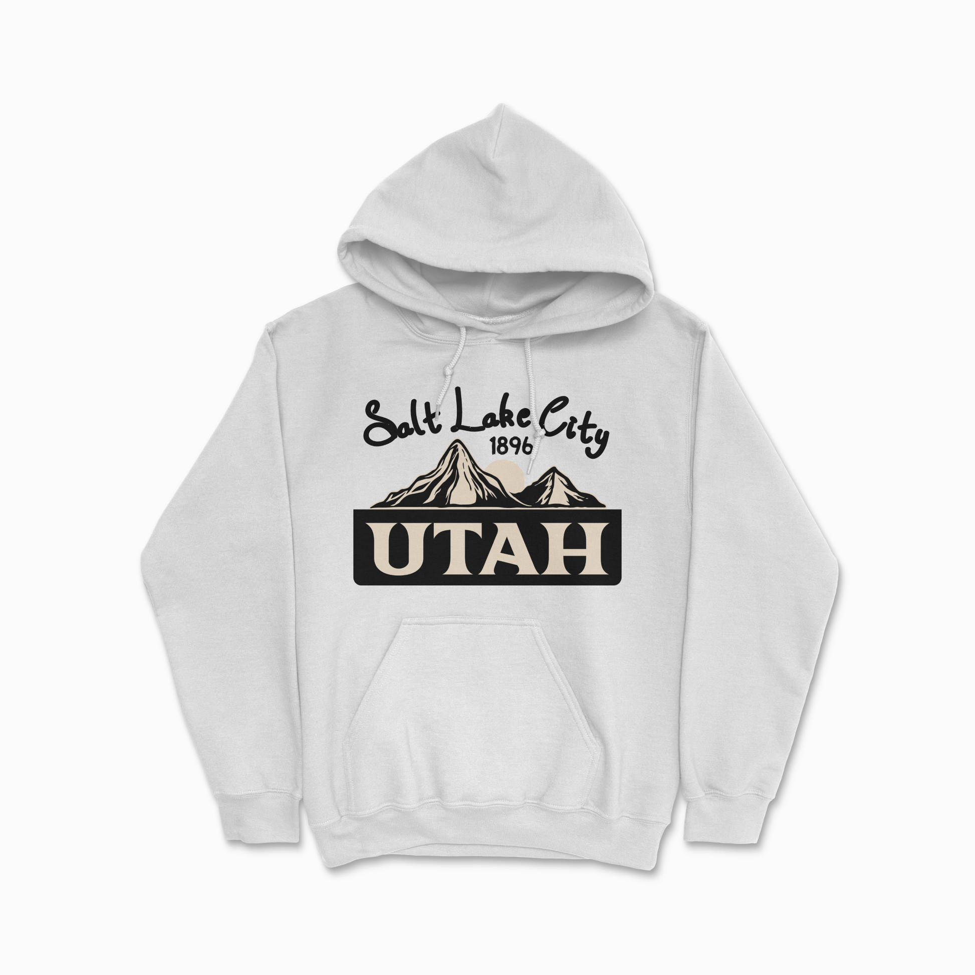 White Utah Salt Lake City Hoodie College Sweatshirt University Shirt Utah State Gift National Park Hoodie Unisex Hooded Sweatshirt for Men Women