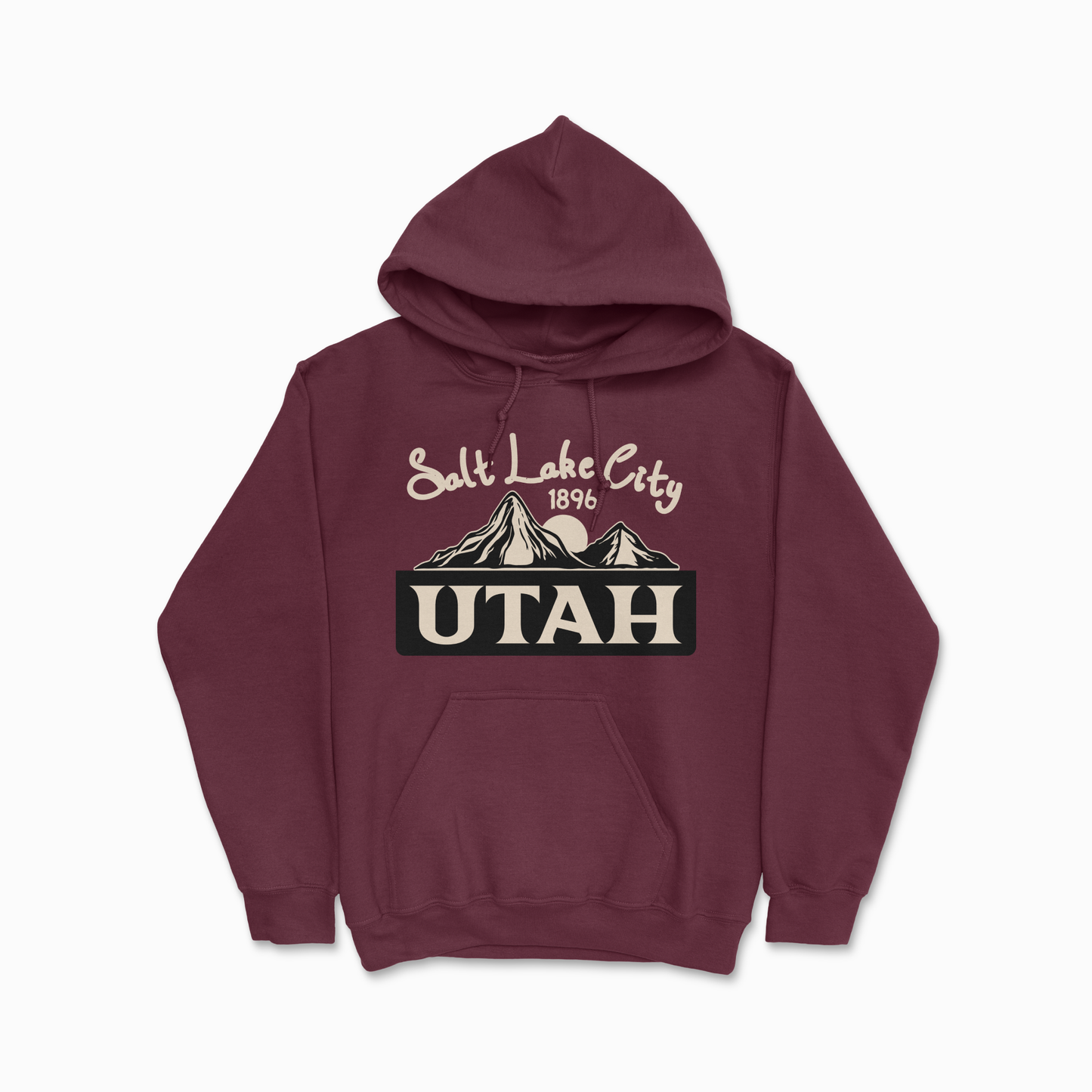 Maroon Utah Salt Lake City Hoodie College Sweatshirt University Shirt Utah State Gift National Park Hoodie Unisex Hooded Sweatshirt for Men Women