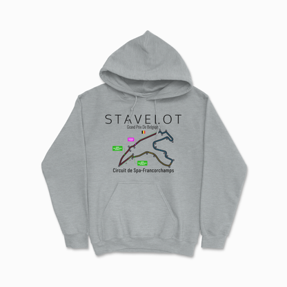 Sport Gray Circuit de Spa Francorchamps Hoodie Stavelot Belgium Hooded Sweater Formula Hoodie F1 Gift Unisex Heavy Blend Hooded Sweatshirt