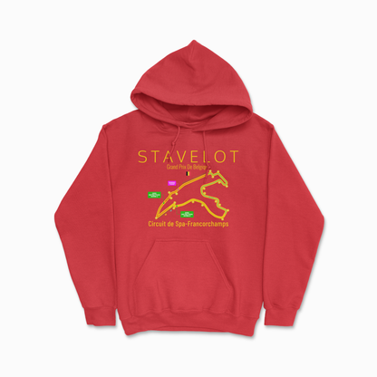 Red Circuit de Spa Francorchamps Hoodie Stavelot Belgium Hooded Sweater Formula Hoodie F1 Gift Unisex Heavy Blend Hooded Sweatshirt