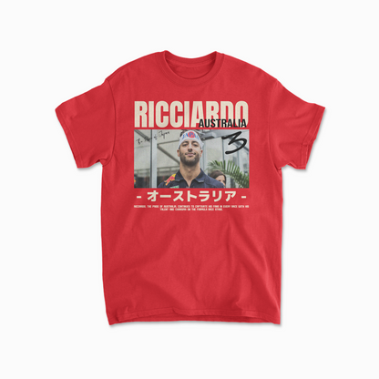 Ricciardo T-Shirt Formula Race Shirt Ricciardo Fan F1 Gift Racing RIC3 Inspired Clothing Aesthetic Racing Cotton Tee