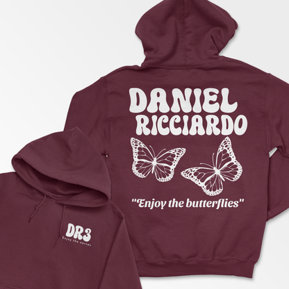 Maroon Ricciardo Hoodie Formula Hoodie Ricciardo Butterfly F1 Gift RIC3 Inspired Clothing Aesthetic Racing Cotton Unisex Hooded Sweatshirt