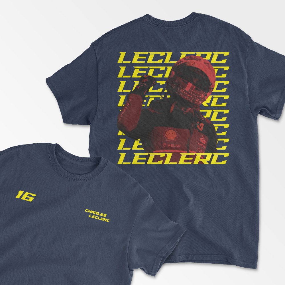 Leclerc Inspired T-shirt Formula Racing Shirt F1 Gift  Formula Race Driver Charles Aesthetic Retro Unisex Crewneck Cotton Tee for Men Women