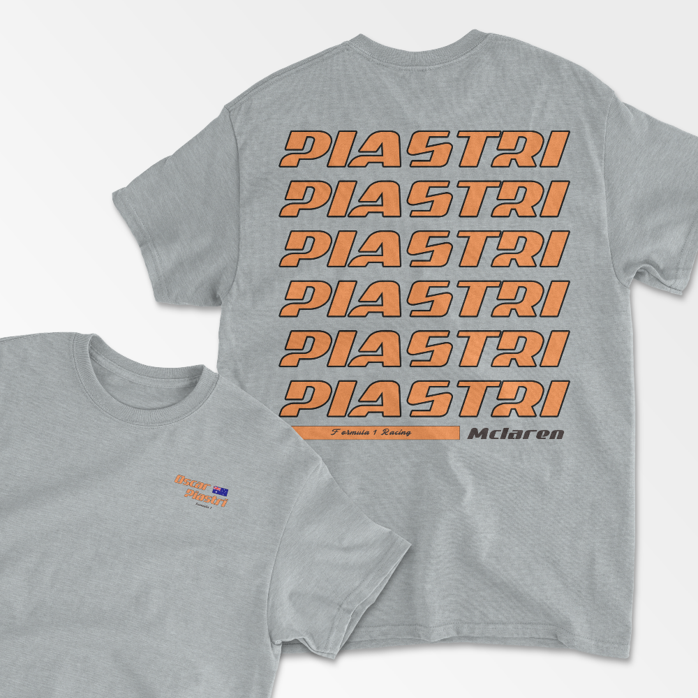 Piastri Tshirt Formula Race Tee Piastri Gift F1 Gift Racing Inspired Shirt Aesthetic Racing Clothing Unisex Cotton Tee