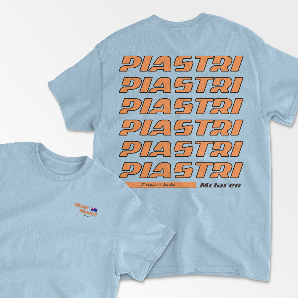 Piastri Tshirt Formula Race Tee Piastri Gift F1 Gift Racing Inspired Shirt Aesthetic Racing Clothing Unisex Cotton Tee