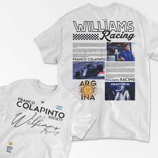 Franco Colapinto Inspired T-Shirt | Williams Racing Formula 1 Shirt | F1 Gift