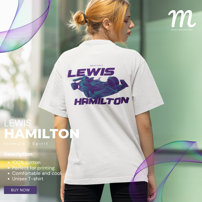 Hamilton Tshirt F1 Tee Lewis Gift F1 Gift Racing Inspired Concept Shirt Aesthetic Racing Clothing Unisex Cotton Tee