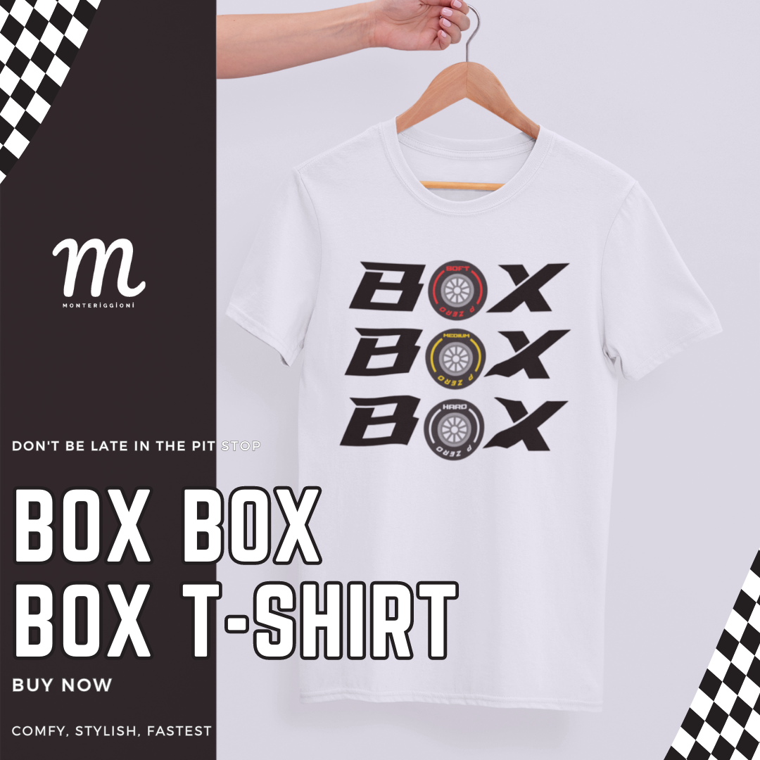 BOX BOX BOX Shirt - Formula Race Tshirt - F1 Merch -  Pit Lane - F1 Gift - Unisex Heavy Cotton Tee 