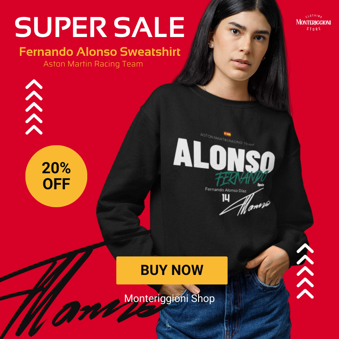 Alonso 14 Sweatshirt F1 Driver Concept Design Sweater Formula Race Fan Gift F1 Tee Unisex Crewneck Streetwear Style Sweatshirt