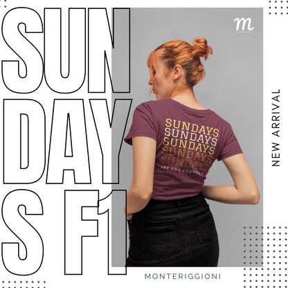 Sundays Are For F1 T-Shirt Formula Race Tee F1 Gift Racing Inspired Clothing GP Shirt Aesthetic Racing Cotton TShirt