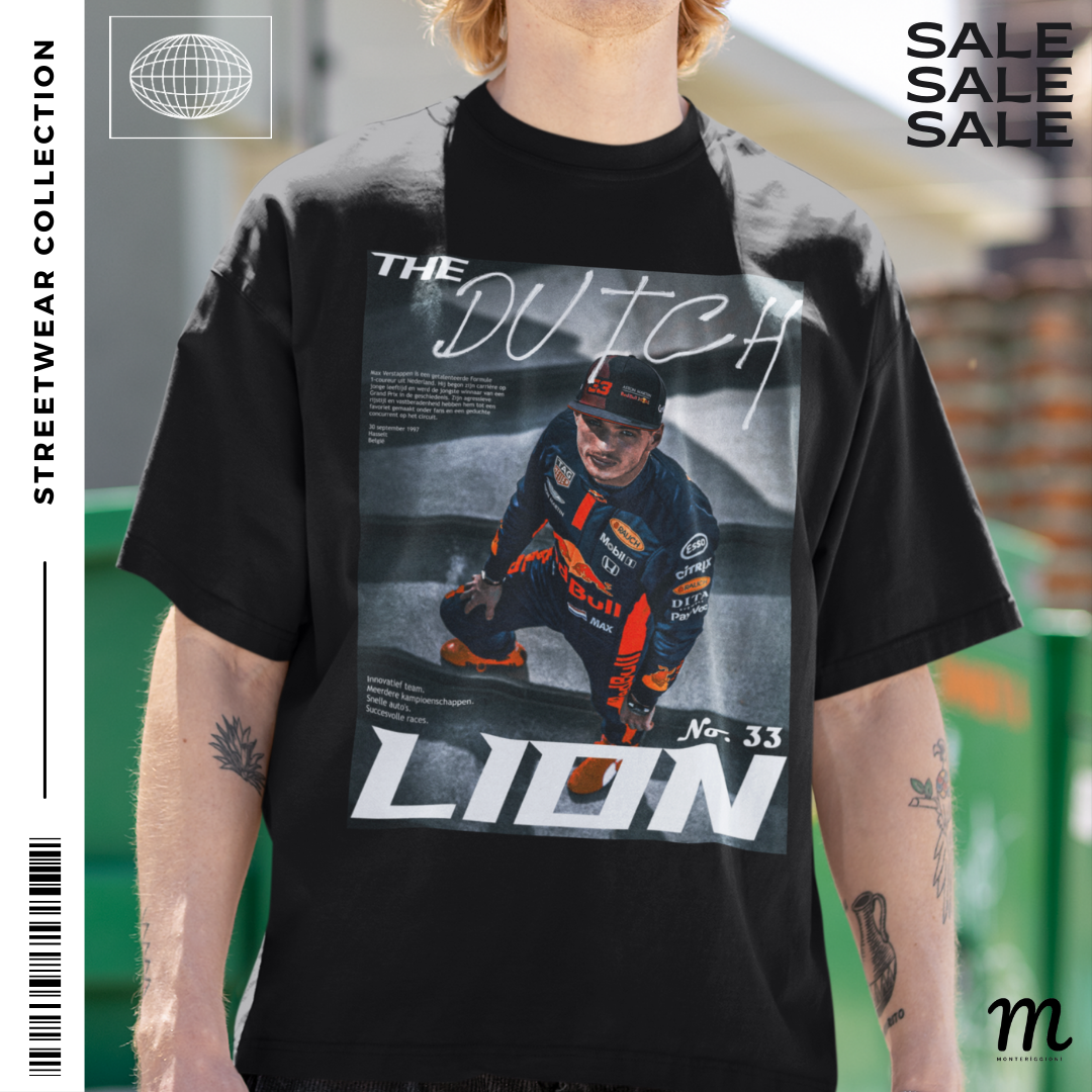 Max Verstappen The Dutch Lion Redbull F1 T-Shirt