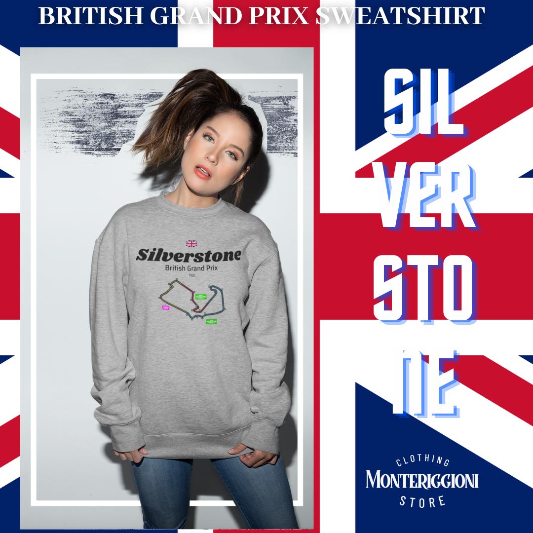 Silverstone British Grand Prix Inspired Formula 1 Sweatshirt Monteriggioni Shop