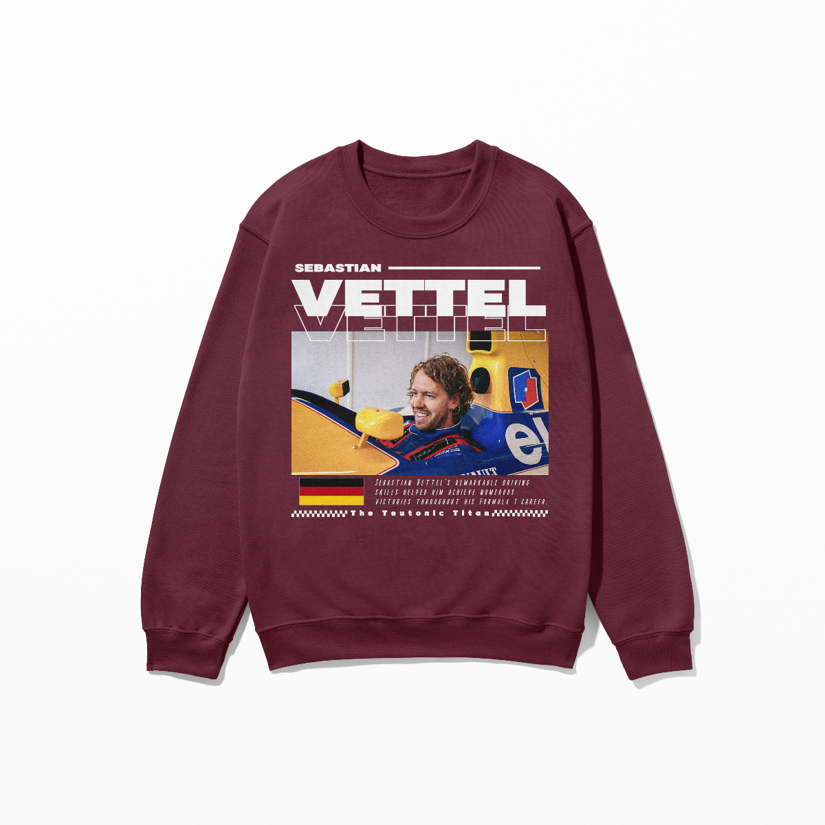 Vettel Sweatshirt SV5 Formula Race Driver Shirt F1 Gift Racing Inspired Shirt Aesthetic Racing Clothing Unisex Crewneck Sweatshirt