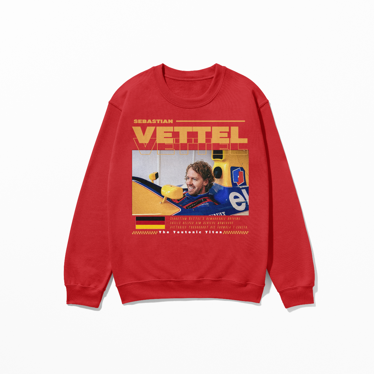 Vettel Sweatshirt SV5 Formula Race Driver Shirt F1 Gift Racing Inspired Shirt Aesthetic Racing Clothing Unisex Crewneck Sweatshirt