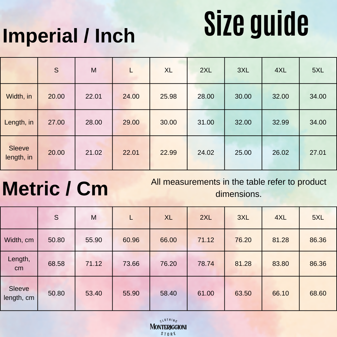 Gıldan Sweatshirt Size Chart