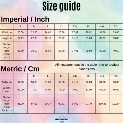 Gildan 18500 Sweatshirt Size Chart