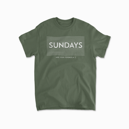 Sundays Are For F1 TShirt Formula Race Tee F1 Gift Racing Inspired Clothing GP Shirt Aesthetic Racing Cotton TShirt