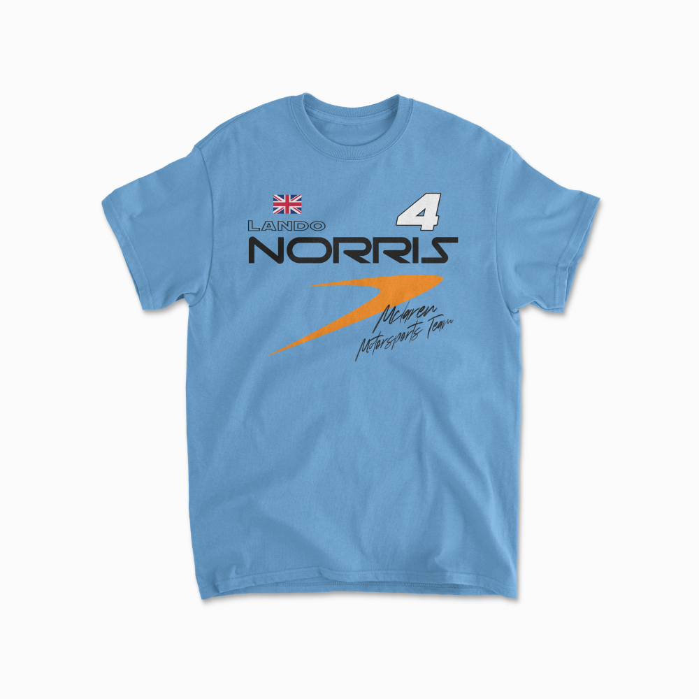 Norris T-Shirt Formula Racing Tee F1 Fan Gift Racing British F1 Race Driver Inspired Tshirt Aesthetic Racing Tee Unisex Cotton Tee