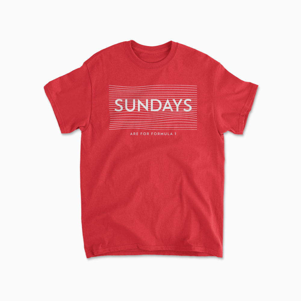 Sundays Are For F1 TShirt Formula Race Tee F1 Gift Racing Inspired Clothing GP Shirt Aesthetic Racing Cotton TShirt